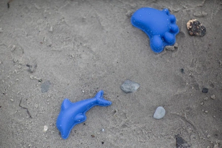 Silikonowe Foremki do piasku 4 szt. Scrunch - Szary