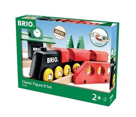 BRIO Classic Kolejka Drewniana Ósemka