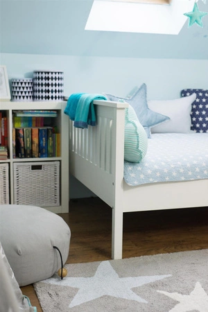 Lorena Canals Dywan bawełniany Tres Estrellas Azul 120 x 160 cm