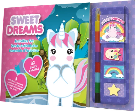 Zestaw kreatywny z pieczątkami Sweet Dreams  Jednorożec KL10879