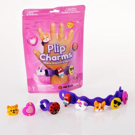 Fat Brain Toy Biżuteria Plip Charms. Zestaw Fioletowy