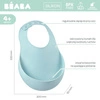 Beaba Śliniak silikonowy z kieszonką airy green