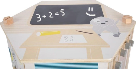 Drewniana kostka edukacyjna aktywizująca Pies i kot 12231-Small Foot, zabawki edukacyjne