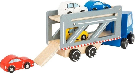 Metalowa zabawka samochód Transporter 8588-Small Foot, pojazdy dla dzieci