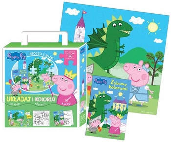 Peppa Pig. Układaj i koloruj