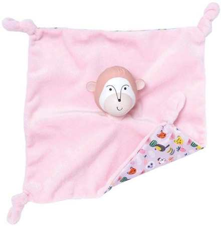 DouDou kocyk przytulanka gryzak Małpka 217630-Manhattan Toy, zabawki dla niemowląt