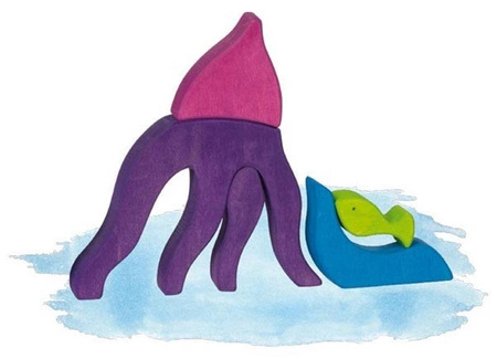 Układanka klocki drewniane Ocean Goki 58362