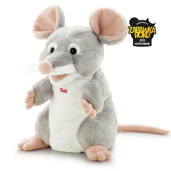 Pluszowa pacynka na rękę, przytulanka, Szara myszka To, 29913-Trudi, zabawa w teatrzyk