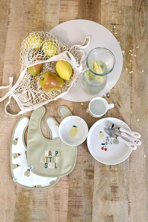 Lassig Zestaw śliniaków bawełnianych 5szt. 3m+ Happy Fruits Lemon