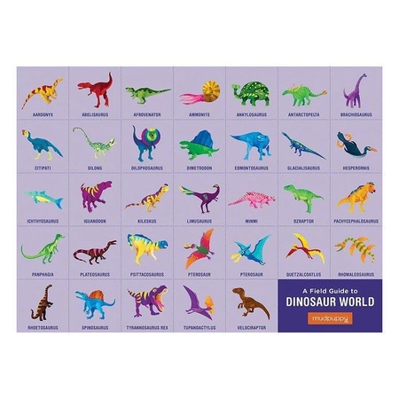 Mudpuppy Puzzle Świat dinozaurów z elementami w kształcie dinozaurów 80 elementów 5+
