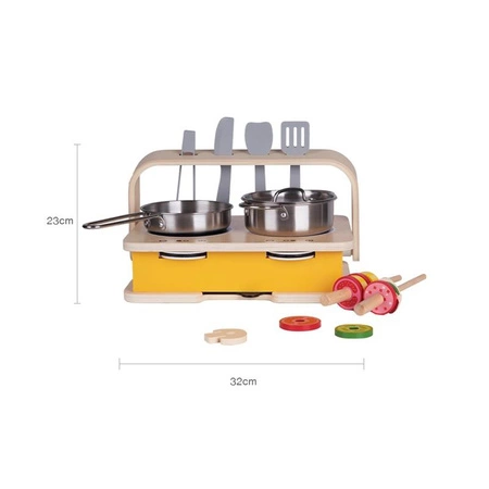 CLASSIC WORLD Drewniana Kuchnia Stołowa 2w1