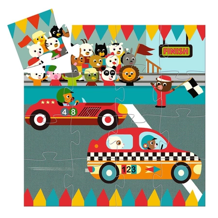 Puzzle WYŚCIGÓWKA 16 el.DJ07273