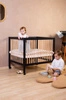 Childhome PLAYPEN 97 BLACK/NATUREL + WHEELS