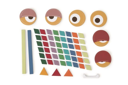 Scratch, magnetyczna układanka - kształty i kolory Sowa