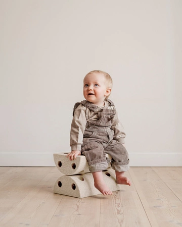 MODU - Kids Stool - Sand Grey / Honey Yellow