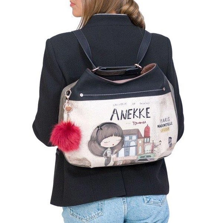 Torebka hobo, plecak, 2w1, seria Couture | Anekke®