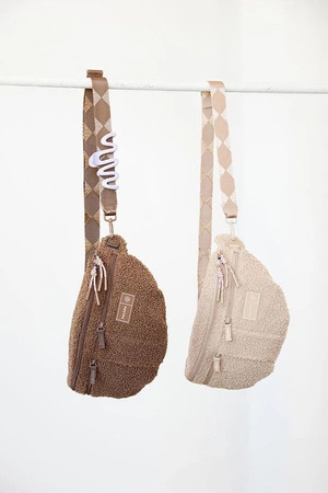 PALOPA Torebka nerka na smakołyki dla psa Emma teddy-fleece brown Edycja limitowana