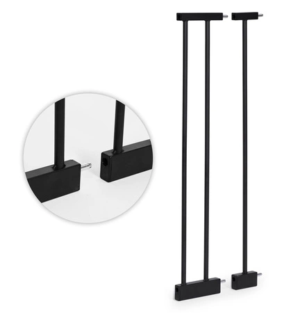 Bramka barierka zabezpieczająca 74-100 cm na schody i drzwi metal drewno dodatkowe panele