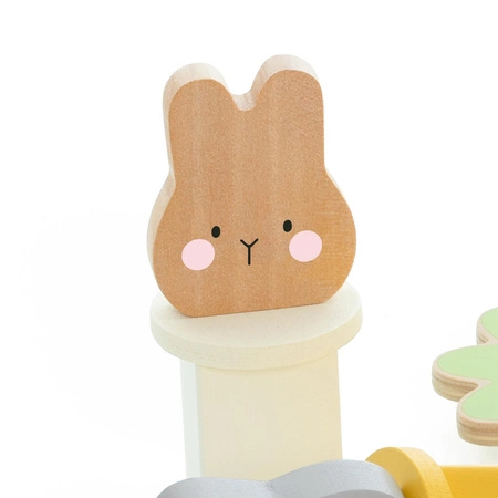 CLASSIC WORLD Drewniana Gra Wyskakujące Króliczki 12m+