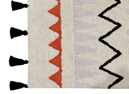 Lorena Canals Dywan bawełniany Azteca Natural Terracota 120 x 160 cm