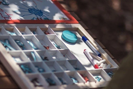 Tablica z magnesami w walizce 4 w 1, Janod