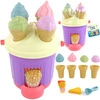 WOOPIE Zestaw do Piaskownicy Lody Foremki Wiaderko z Lodami do piasku