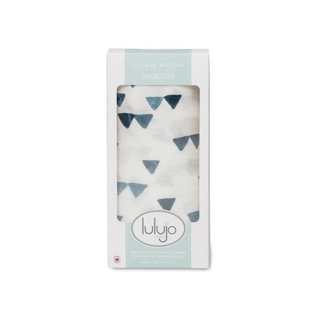 Lulujo Kocyk Bambusowy Navy Triangles