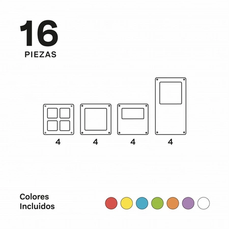 Imanix klocki magnet. DOORS & WINDOWS 16 el.350216