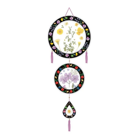 Multizestaw kreatywny 6 dekoracji z użyciem prasy do kwiatów 7+, Janod