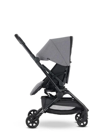 MINI by Easywalker Buggy TURN Kompaktowy wózek spacerowy z obrotowym siedziskiem 360° Soho Grey (z osłoną przeciwdeszczową w zestawie)