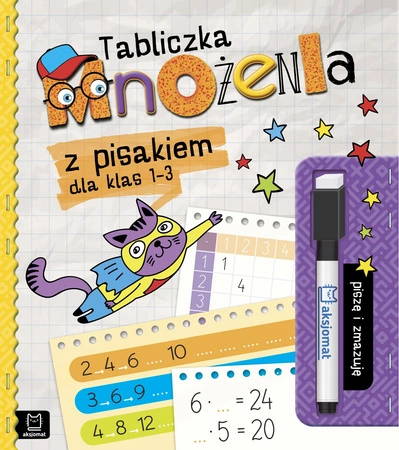 Tabliczka mnożenia z pisakiem dla klas 1-3. Piszę i zmazuję