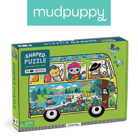 Mudpuppy Puzzle konturowe Van podróżniczy 75 elementów 5+