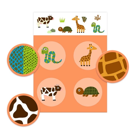 Gra edukacyjna loto MAŁE ZWIERZĄTKA DJ08191