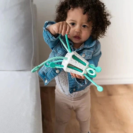 Przeciąganiec Zippee Miętowy. Zabawka sensoryczna. - Mobi