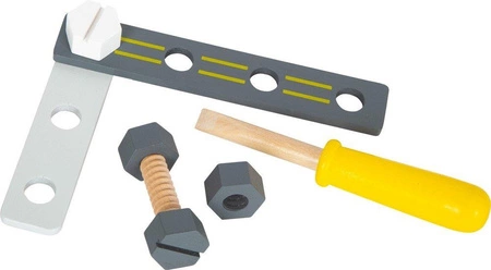 Drewniany zestaw konstrukcyjny Miniwob 11810-SF-Small Foot, majsterkowanie