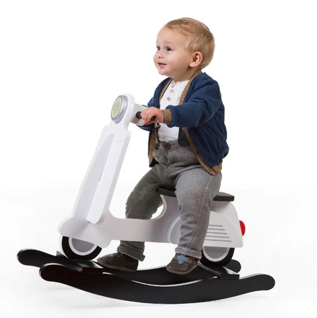 Childhome Bujak na biegunach skuter Black & White