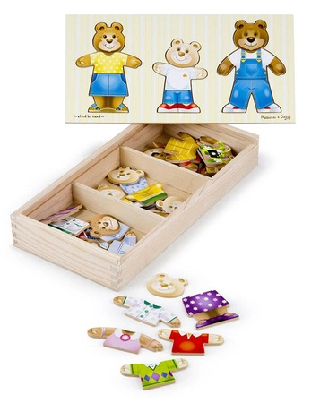 Drewniana układanka Ubierz Trzy Misie Melissa & Doug 13770