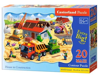 Puzzle 20 maxi Dom w budowie C-02412