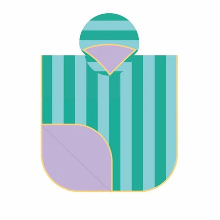 QUUT Dwustronne poncho kąpielowe dla dzieci Lagoon