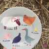 Talerz deserowy fi 20 cm dla dzieci, seria Farma | Maison Petit Jour®