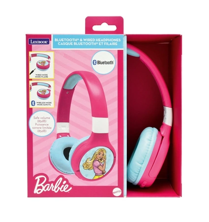 Słuchawki 2w1 Barbie bluetooth Lexibook HPBT010BB