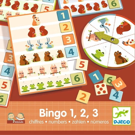 Gra Eduludo Bingo 1,2,3 Djeco