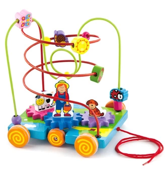 Drewniany Labirynt Przeplatanka Viga edukacyjno sensoryczny