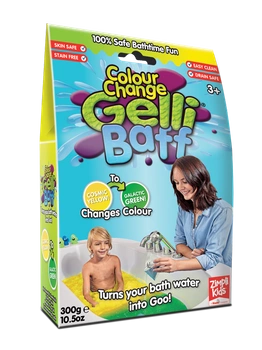 Magiczny proszek do kąpieli, Gelli Baff Colour Change, kosmiczny żółty, 3+, Zimpli Kids