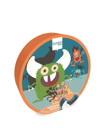 Scratch, Puzzle konturowe Stworki 33 elem.