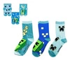 Minecraft kids socks Creeper tri-pack (size: 31-34) / Minecraft skarpetki dziecięce Creeper trójpak (rozmiar: 31-34)