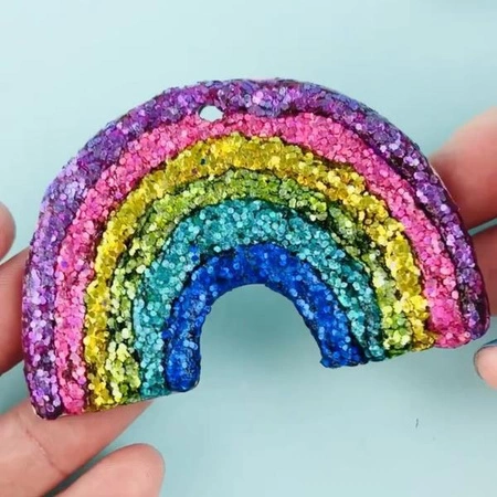 Tiger Tribe Zestaw Kreatywny - Brokatowe Breloczki