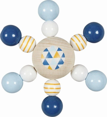 Grzechotka gryzak dla niemowląt bączek Trendline boys 765240-Heimess, zabawki drewniane