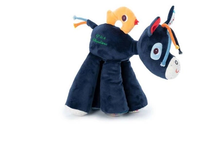 LILLIPUTIENS Przytulanka dźwiękowa galopujący Osiołek Ignace 9 m+