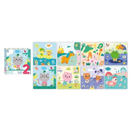 Multizestaw kreatywny 2-latka My arts & crafts Magiczny Filc 2+, Janod